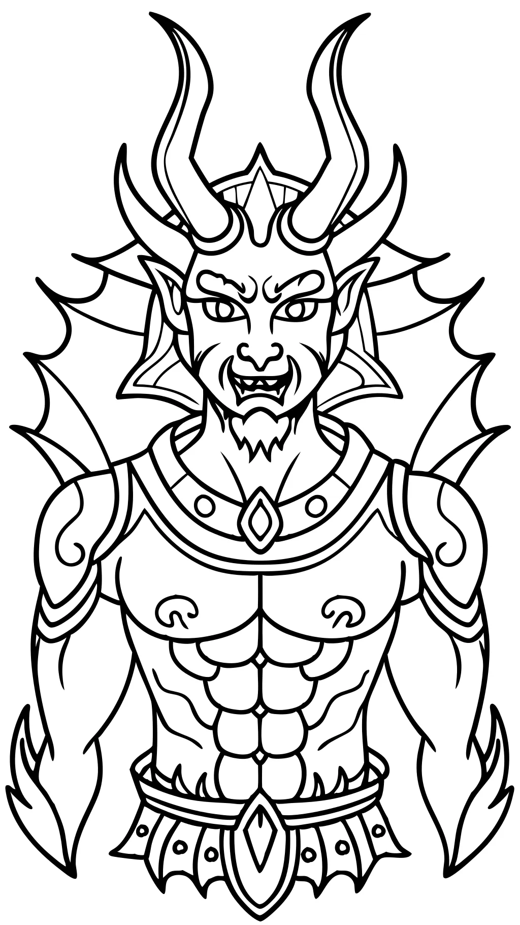 demon coloring pages